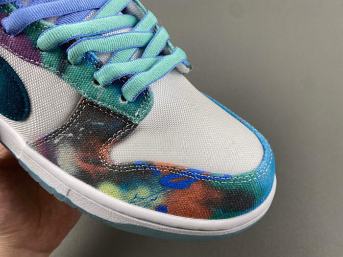 nike sb dunk low futura laboratories bleached aqua