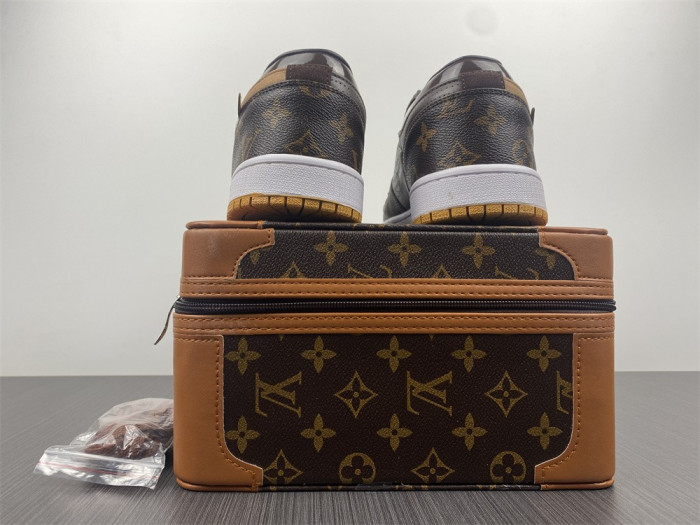 air jordan 1 o-w -louiv low top (with case)
