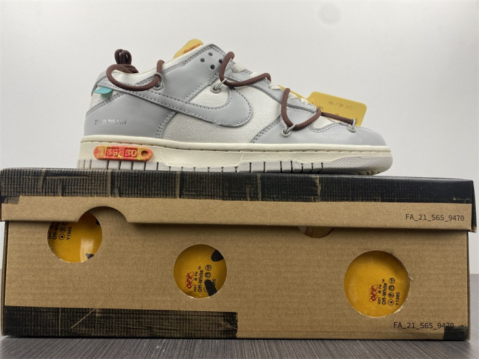 nike dunk low o-w lot 46 dm1602-102