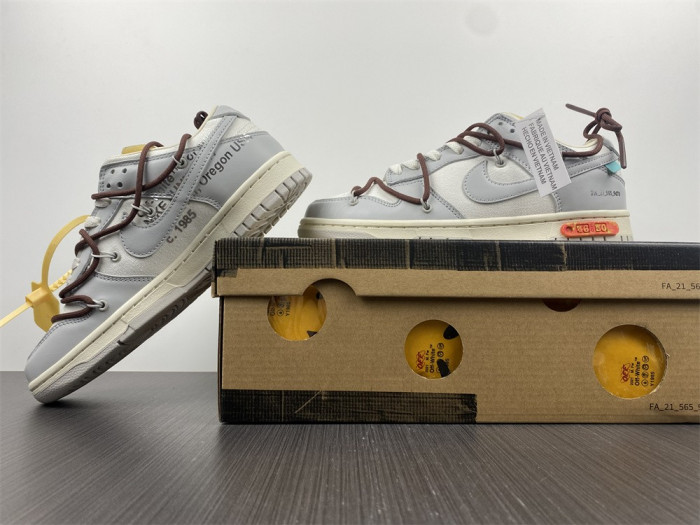 nike dunk low o-w lot 46 dm1602-102