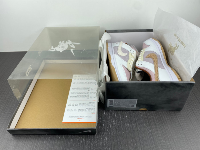 nike dunk low retro prm year of the rabbit fossil stone (2023) fd4203-211