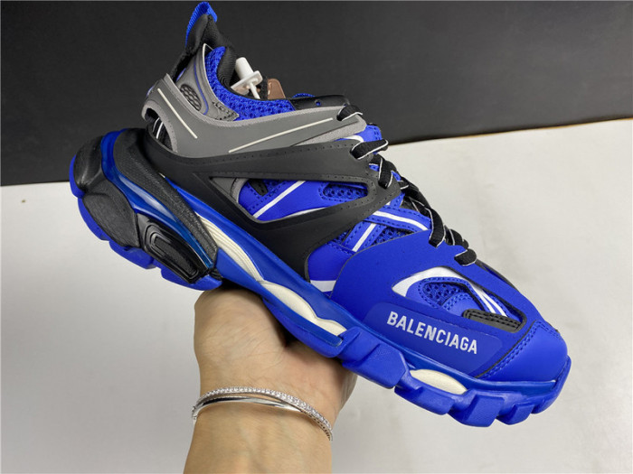 Ba*len*cia*ga track trainer blue and black 542436 w3ac1 2047