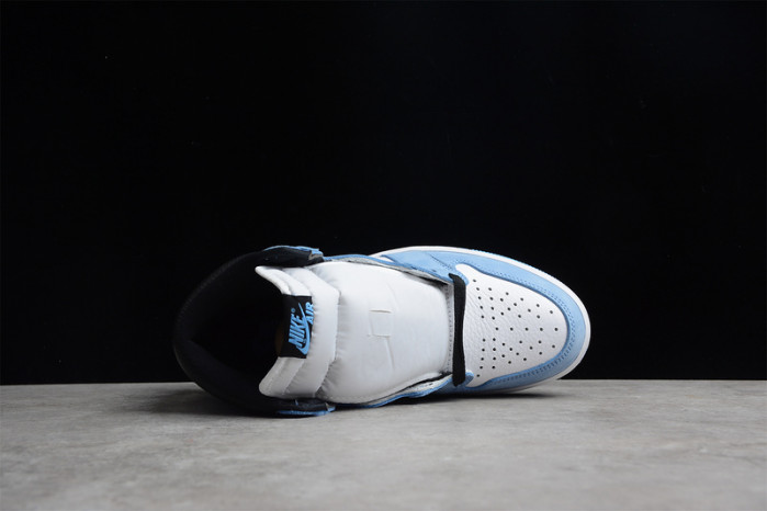 air jordan 1 retro high white university blue black 555088-134