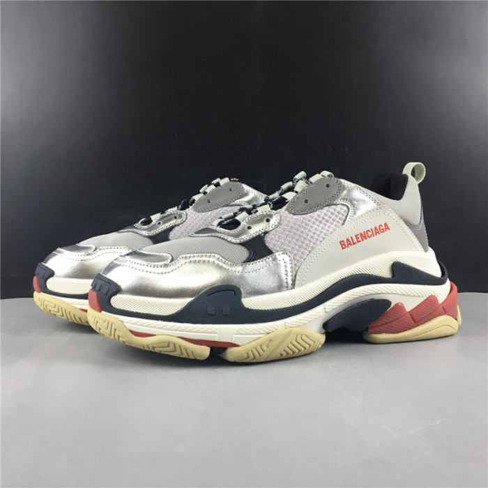 blcg sneaker triple.s.gomma grey silver 541624w06e27320