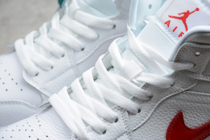jordan 1 mid white university red (w) bq6472-106